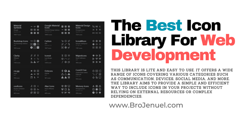The Best Icon Library for Web Development